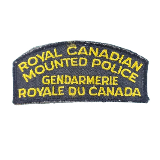 QEII Era Royal Canadian Mounted Police - Gendarmerie Royale Du Canada Bilingual Shoulder Title