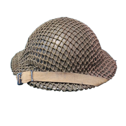 WW2 Canadian Mk.II Combat Helmet With Camouflage Helmet Net 1942