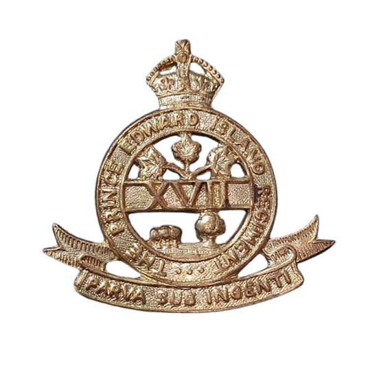 WW2 Canadian PEI Prince Edward Island Regiment Cap Badge