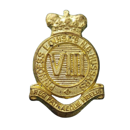 WW2 Canadian 8th Princess Louis New Brunswick Hussars Cap Badge