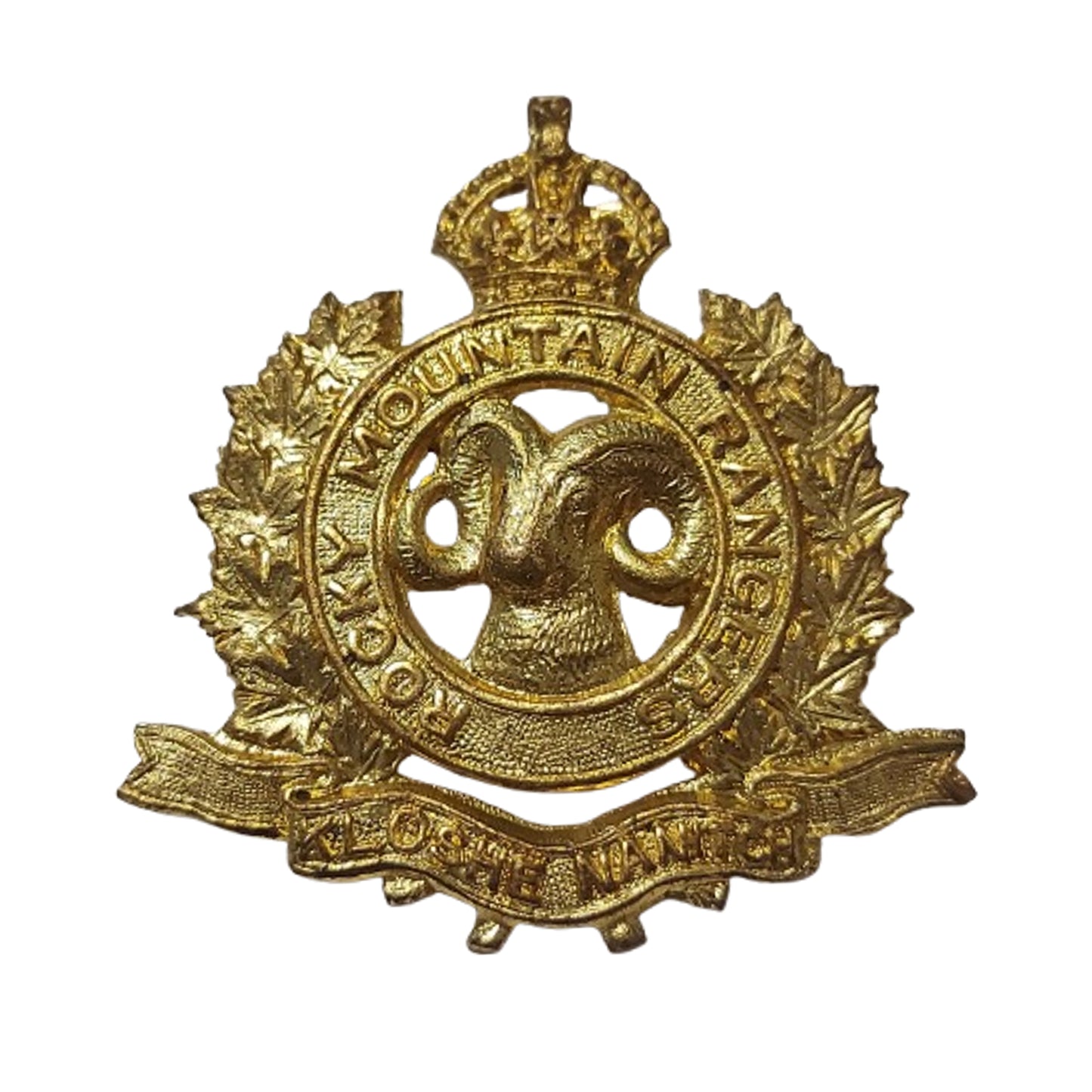 WW2 Canadian Rocky Mountain Rangers Cap Badge