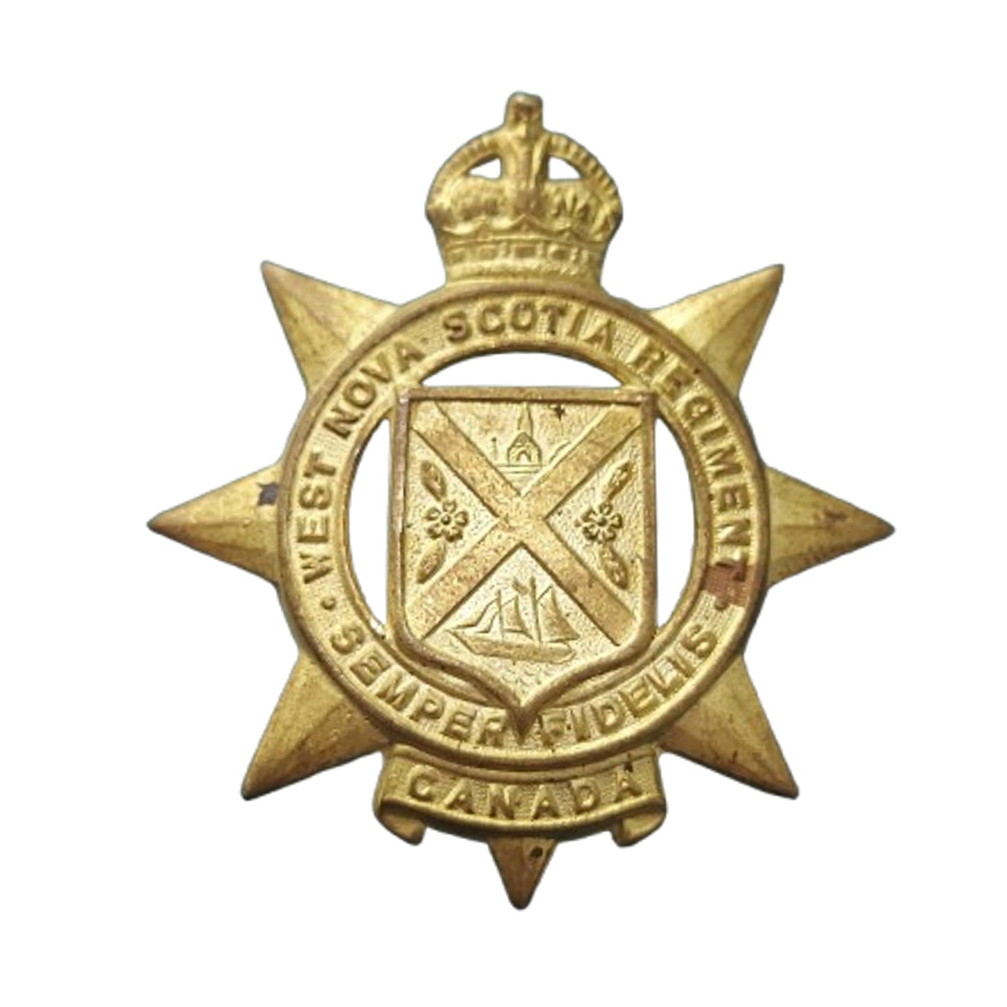 WW2 Canadian West Nova Scotia Regiment Cap Badge