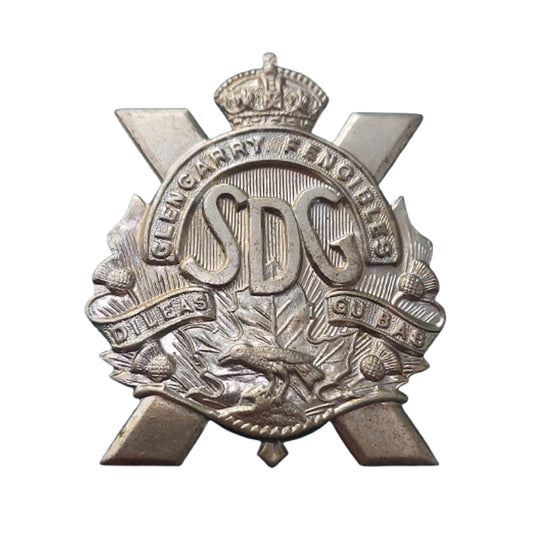 WW2 Canadian Stormont Dundass & Glengarry Highlanders Cap Badge