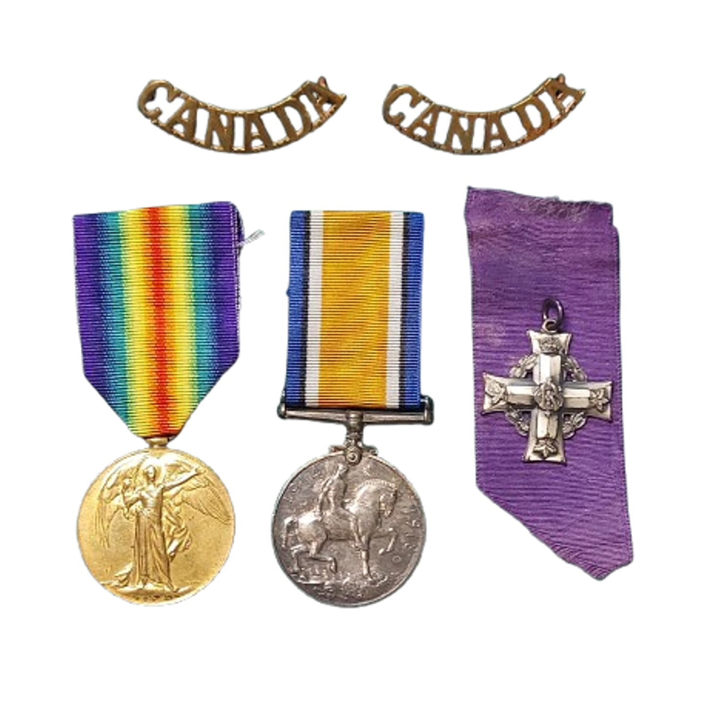 WW1 Canadian Casualty Medal Group PPCLI Passchendaele