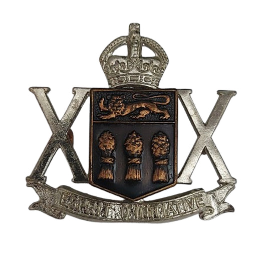 WW2 Canadian 20th Saskatchewan Dragoons (Armoured) Cap Badge