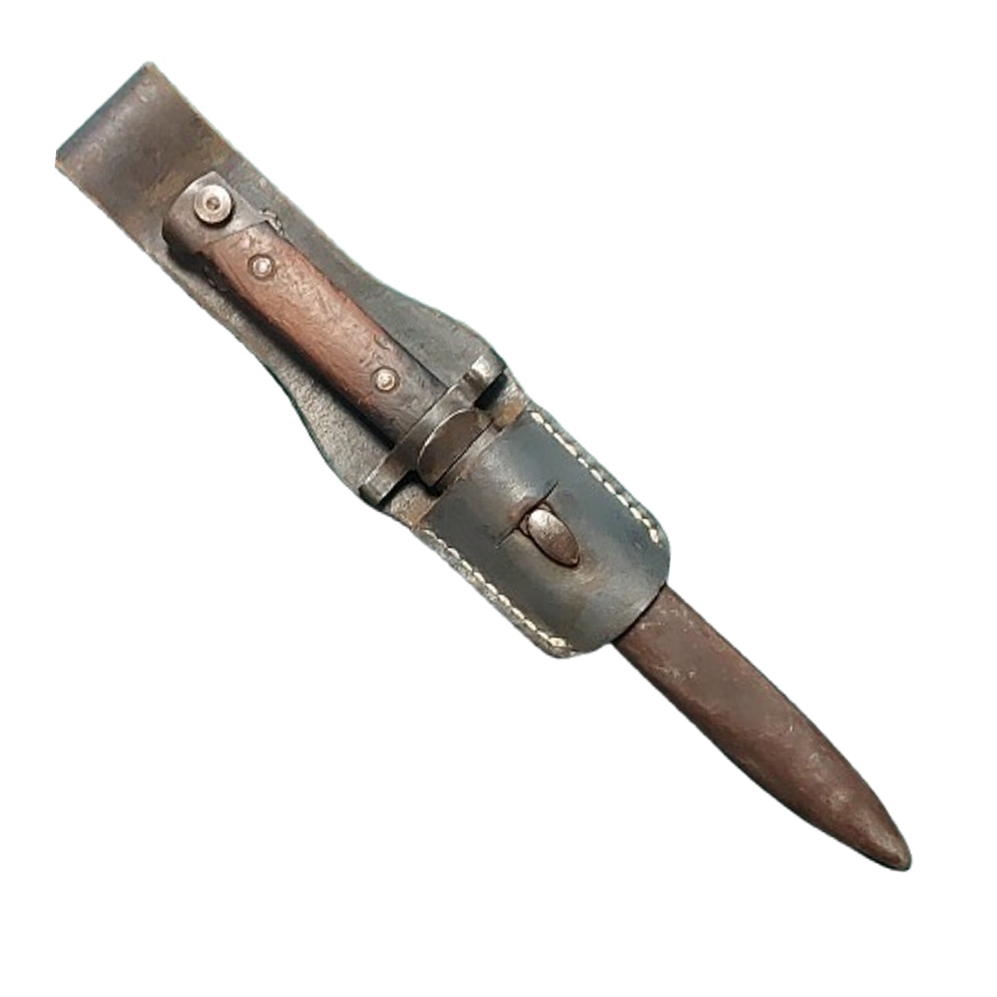 WW2 Italian M38 Mannlicher-Carcano Fixed Blade Bayonet And Scabbard With Frog