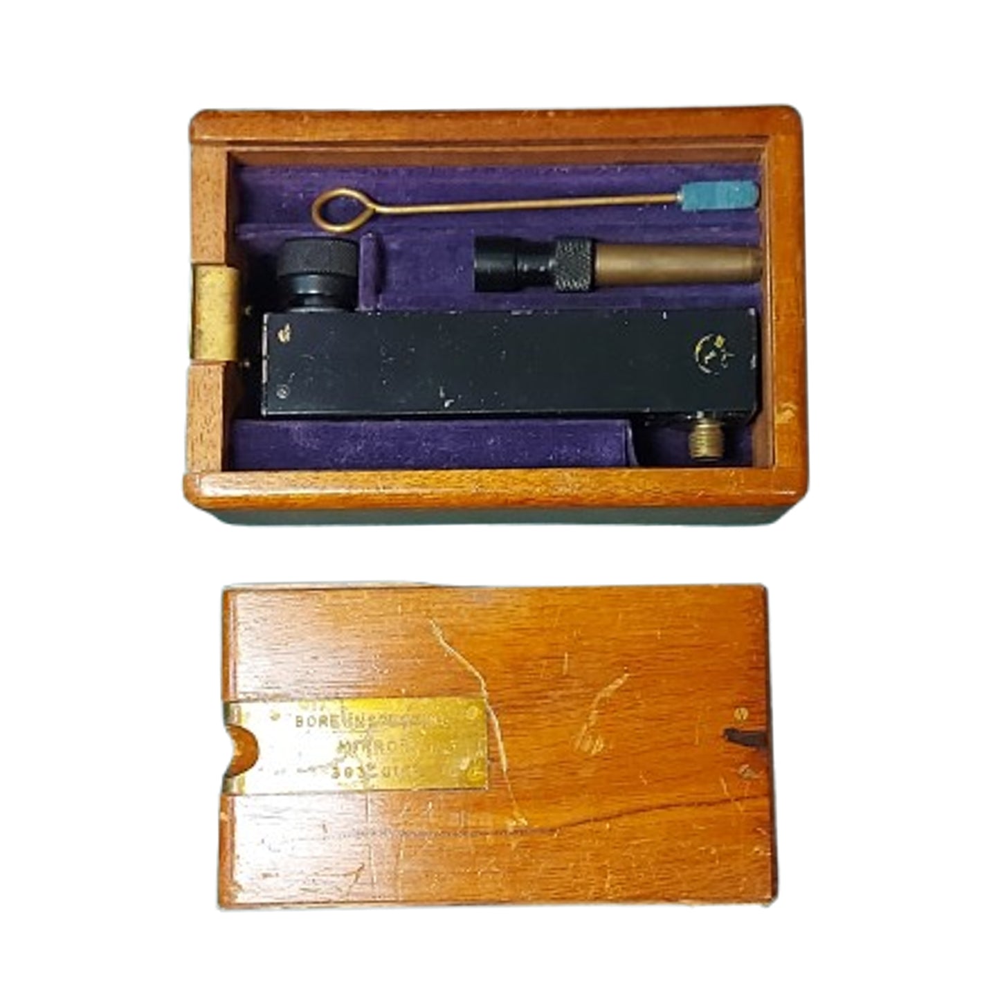 WW2 British Air Ministry Cased 303 British Bore Inspecting Mirror 1939
