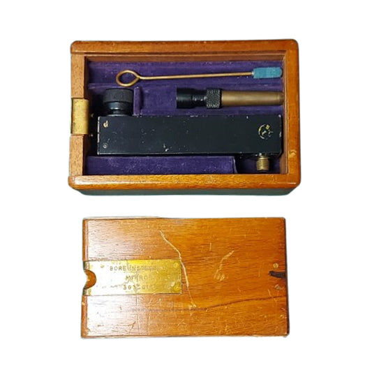 WW2 British Air Ministry Cased 303 British Bore Inspecting Mirror 1939
