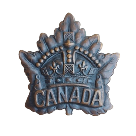 WW1 Canadian CEF General Service Cap Badge