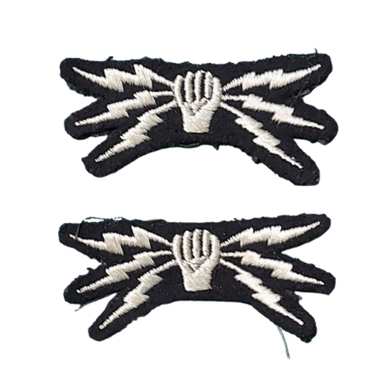 WW2 Canadian RCAF Signal Wireless Operator Uniform Insignia Pair