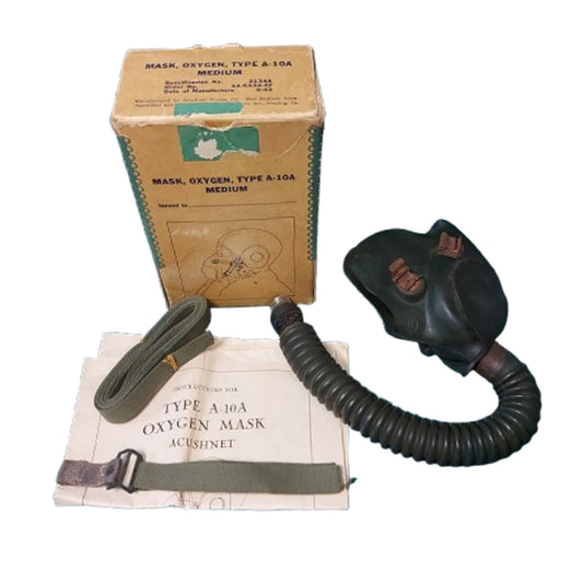 WW2 United States Air Force  USAAF  A-10A Oxygen Mask In Box Of Issue
