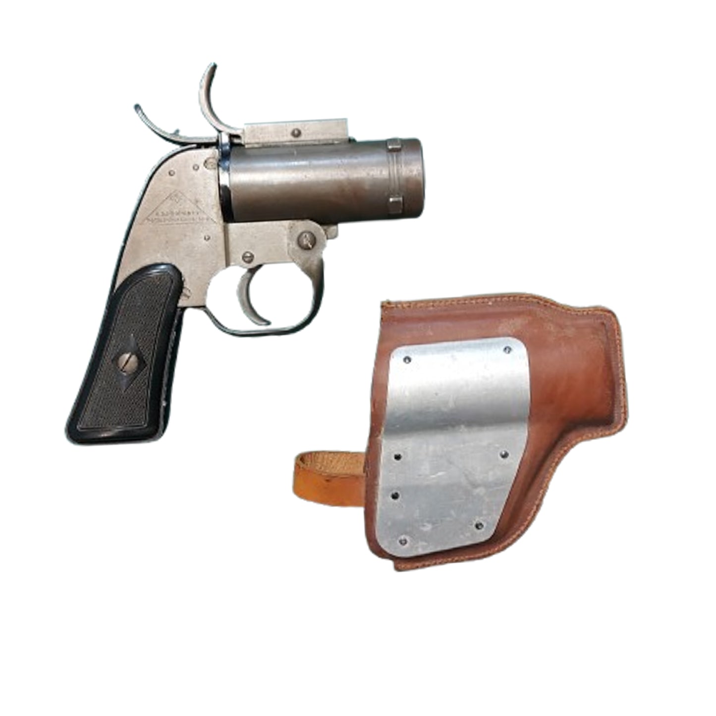 WW2 United States M8 Pyrotechnic 37mm Signal Flare Pistol With Holster