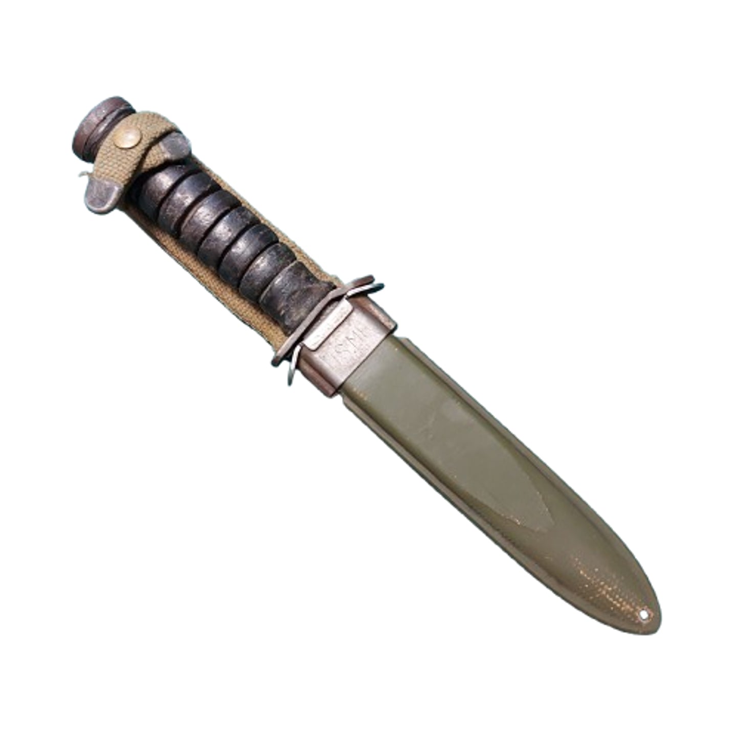 WW2 United States M3 Fighting Knife In M8 Scabbard Utica