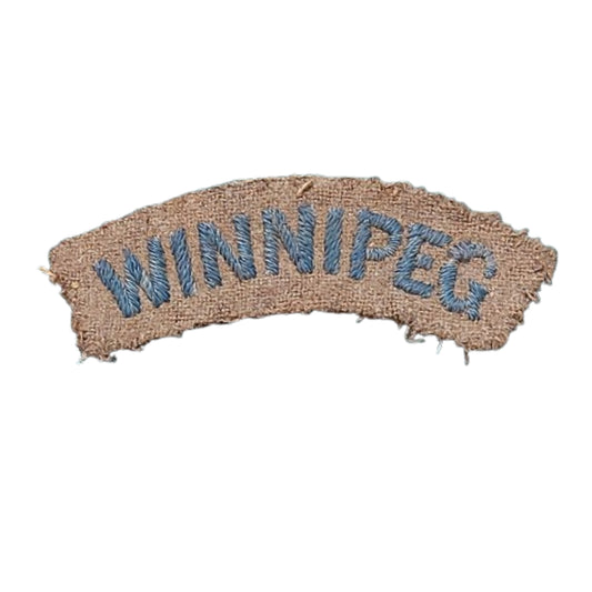 WW1 Canadian WINNIPEG Cloth Shoulder Title