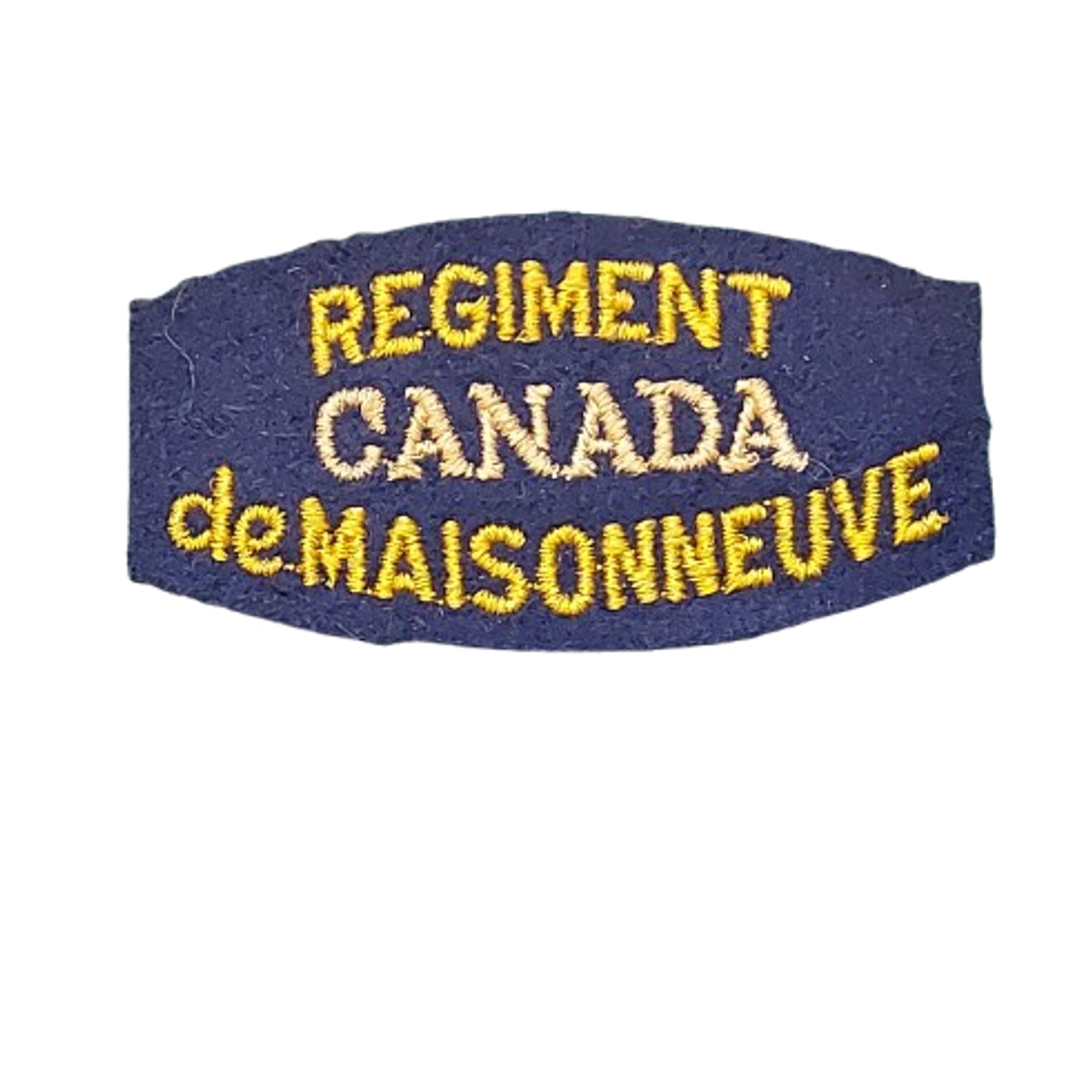 Post-Canadian Regiment de Maisonneuve Shoulder Title