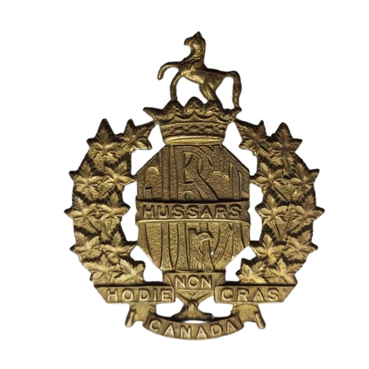 WW2 Canadian First Hussars Cap Badge