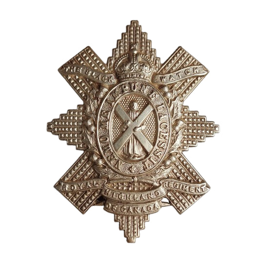 WW2 Canadian The Black Watch Royal Highland Regiment of Canada Cap Badge