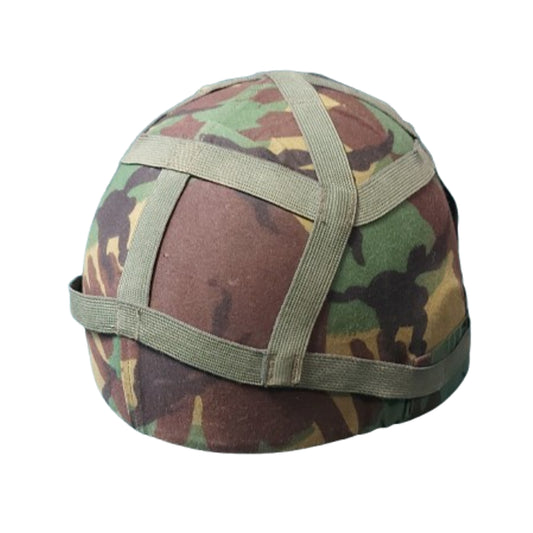 Post-WW2 British Army Named MkVI Ballistic Helmet With DPM Cover