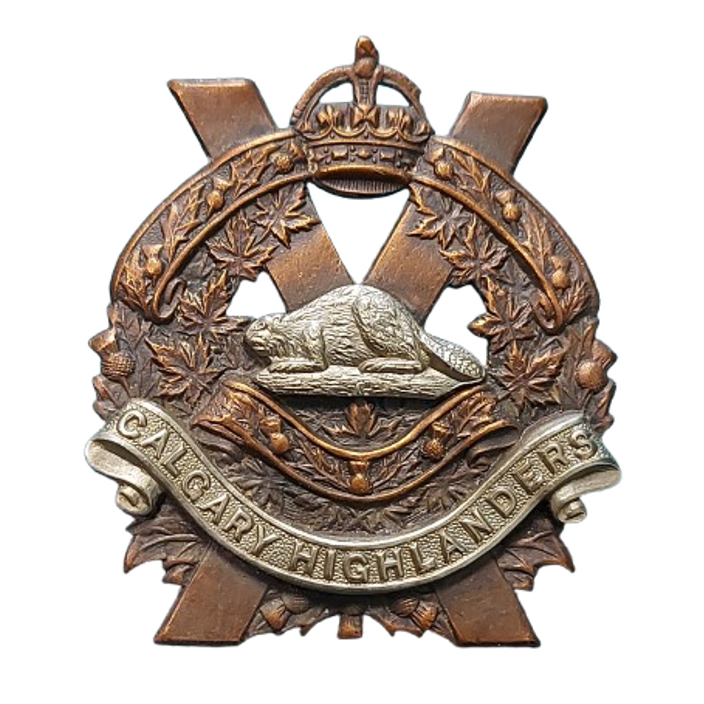 WW2 Canadian Calgary Highlanders Cap Badge