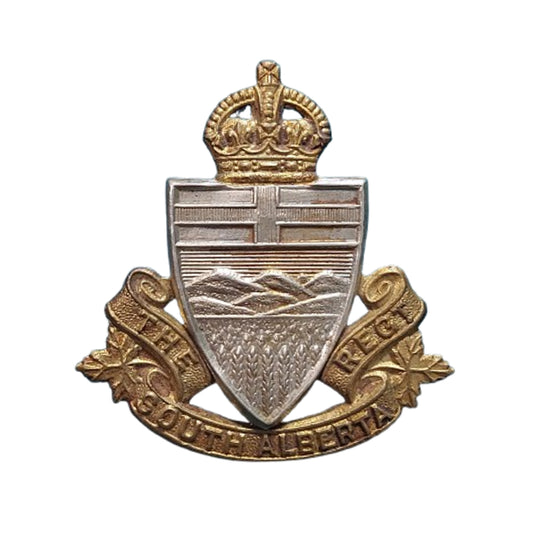 WW2 Canadian The Southern Alberta Regiment Cap Badge