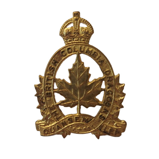 WW2 Canadian British Columbia Dragoons Cap Badge