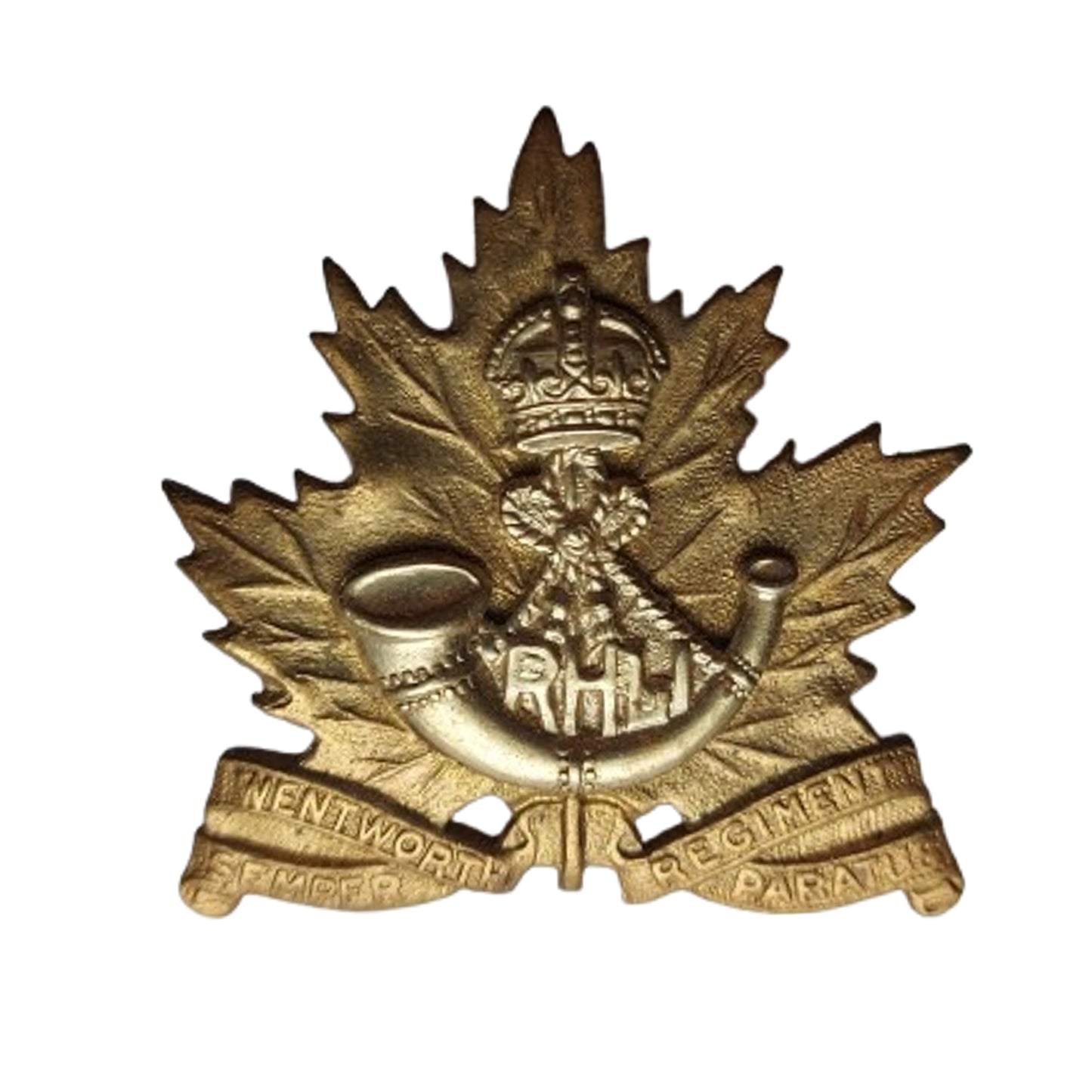 WW2 Canadian RHLI Wentworth Regiment Cap Badge