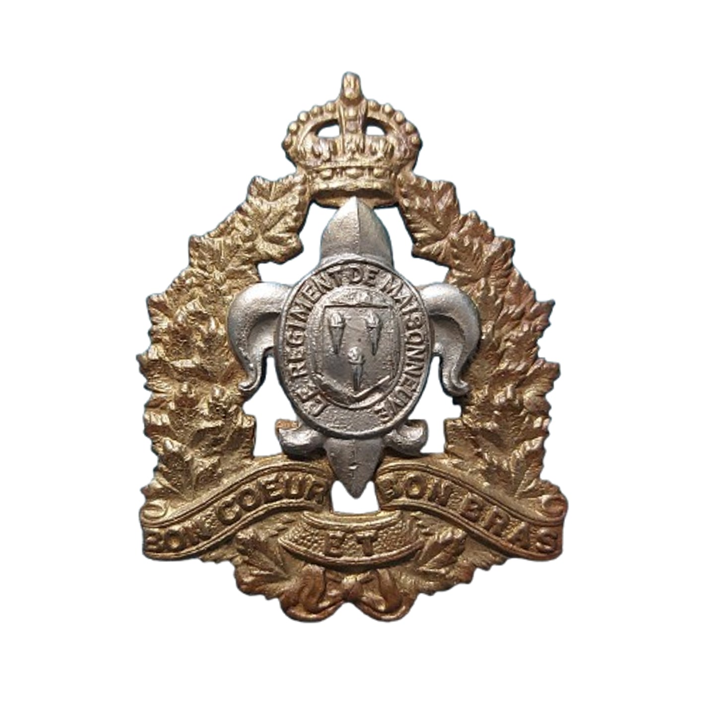 WW2 Canadian Le Regiment De Maisonneuve Cap Badge
