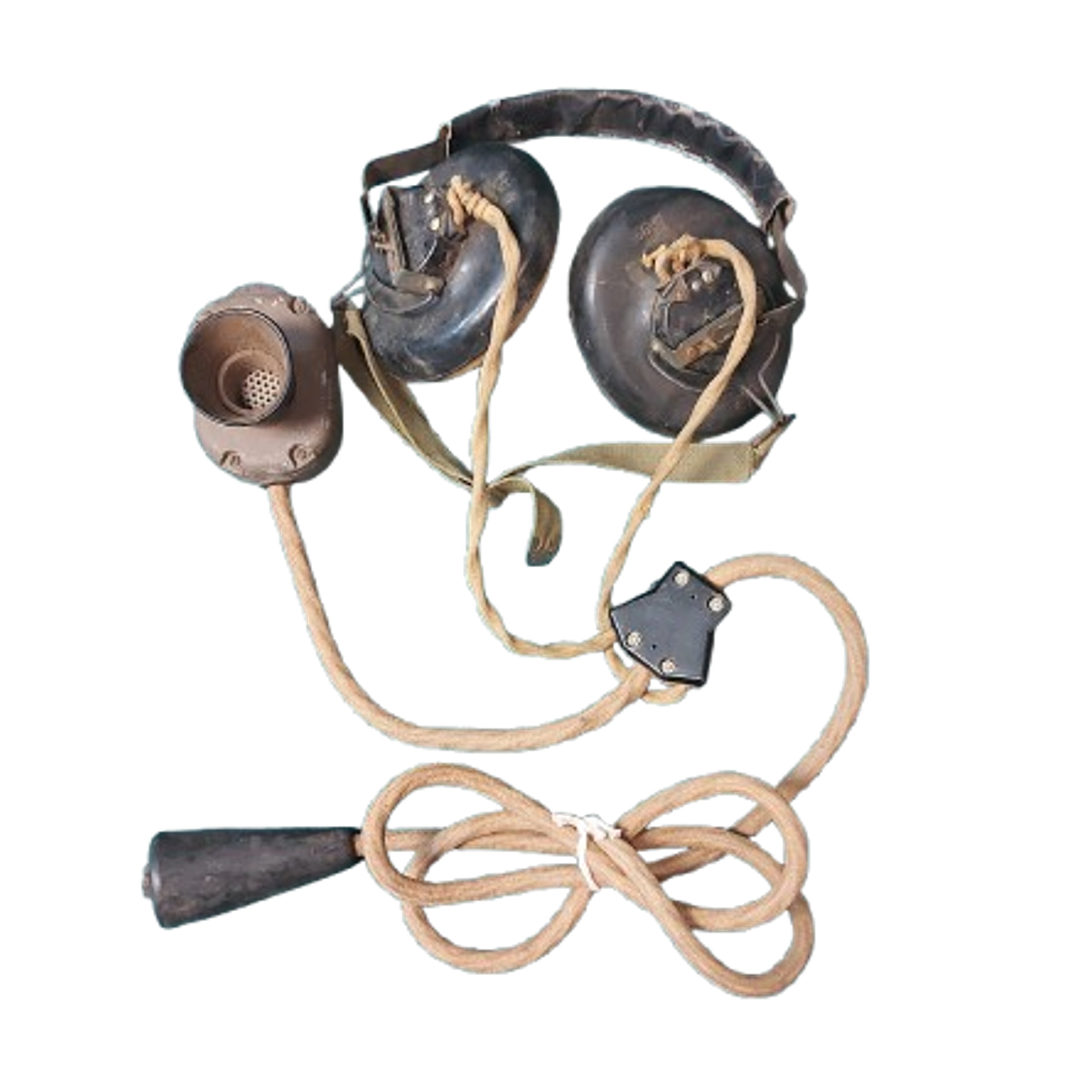 WW2 Canadian Wireless 19 Radio Set Headset And Chest Microphone ...