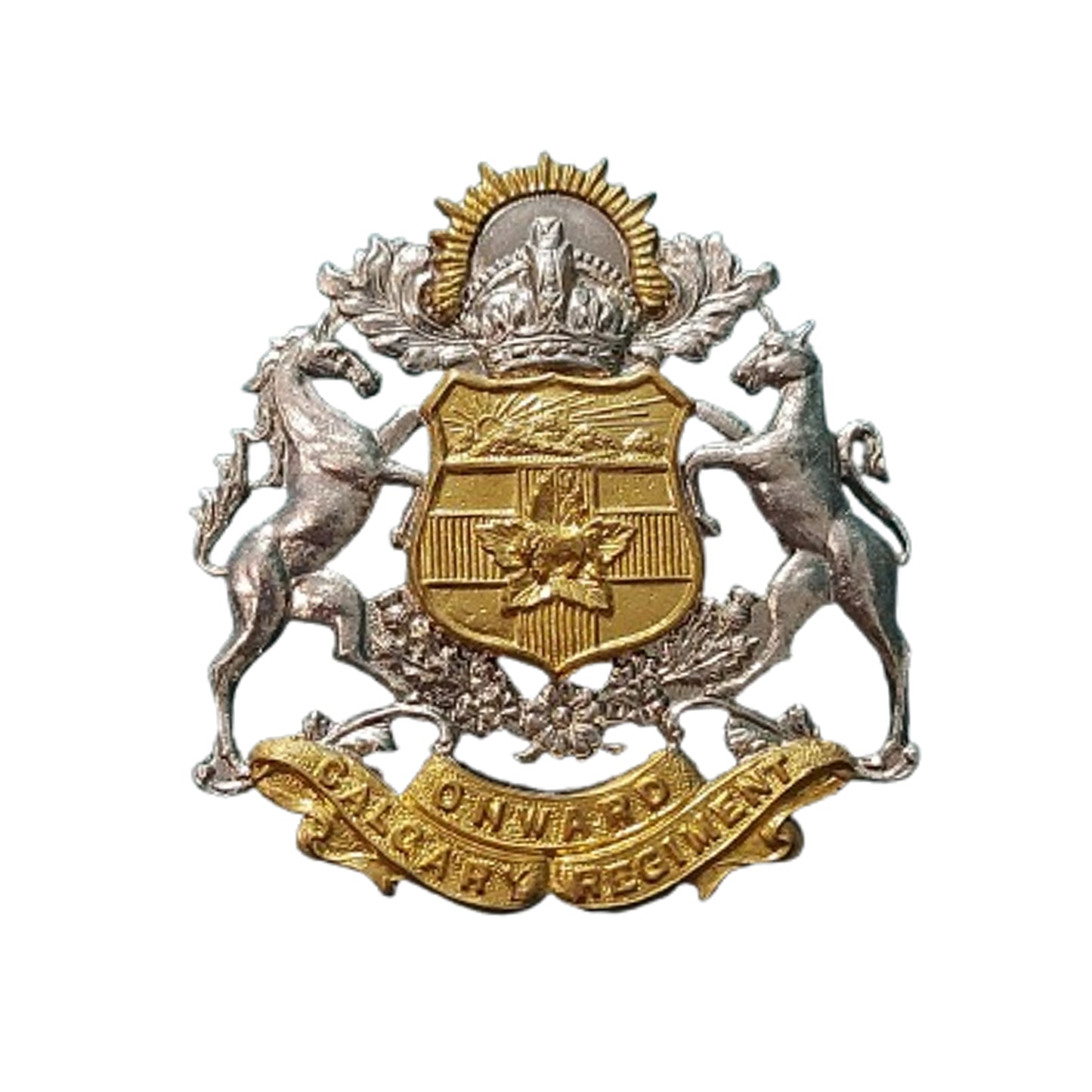 WW2 Canada 14th Canadian Tank Regiment (Calgary Regiment) Cap Badge