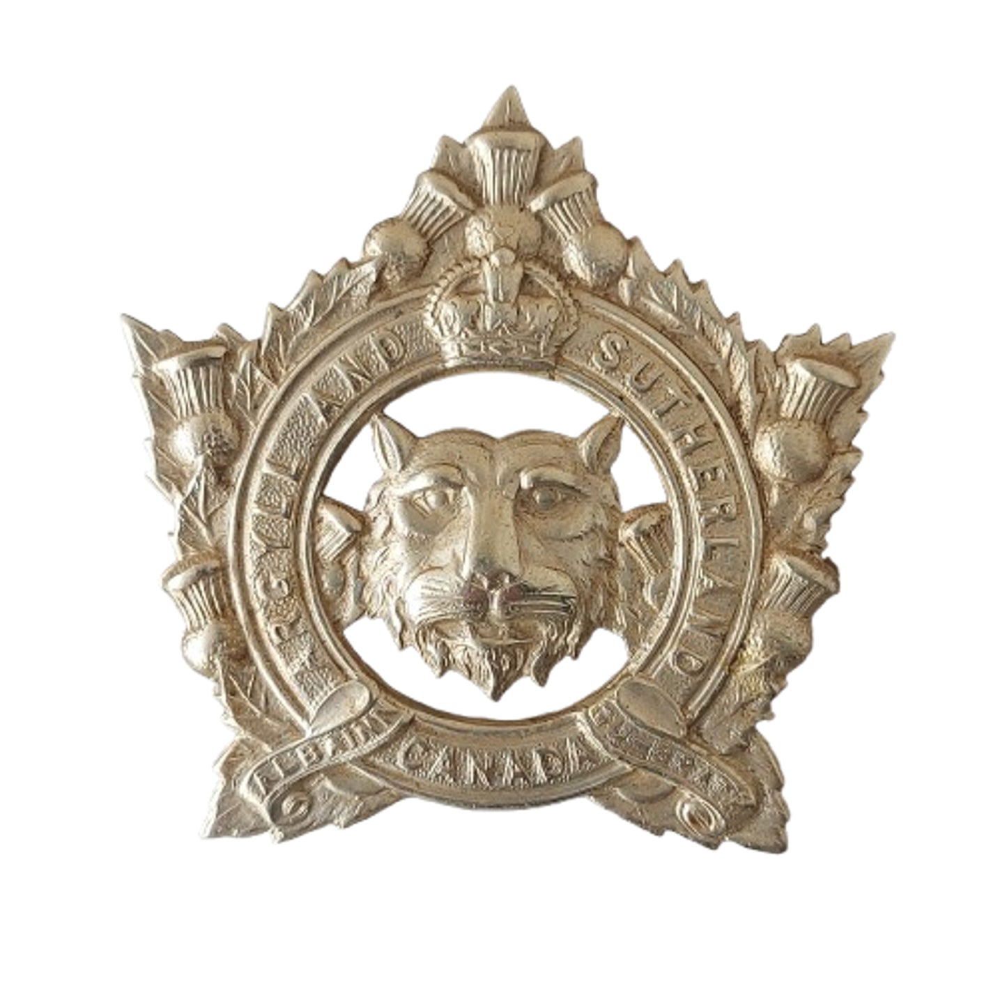 WW2 Canadian Argyll And Sutherland Canada Cap Badge