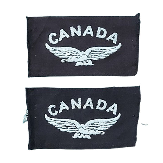 WW2 Canadian RCAF Sleeve Eagles Uniform Insignia Pair