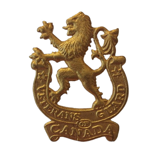 WW2 Canadian Veterans Guard Of Canada Officer's Cap Badge