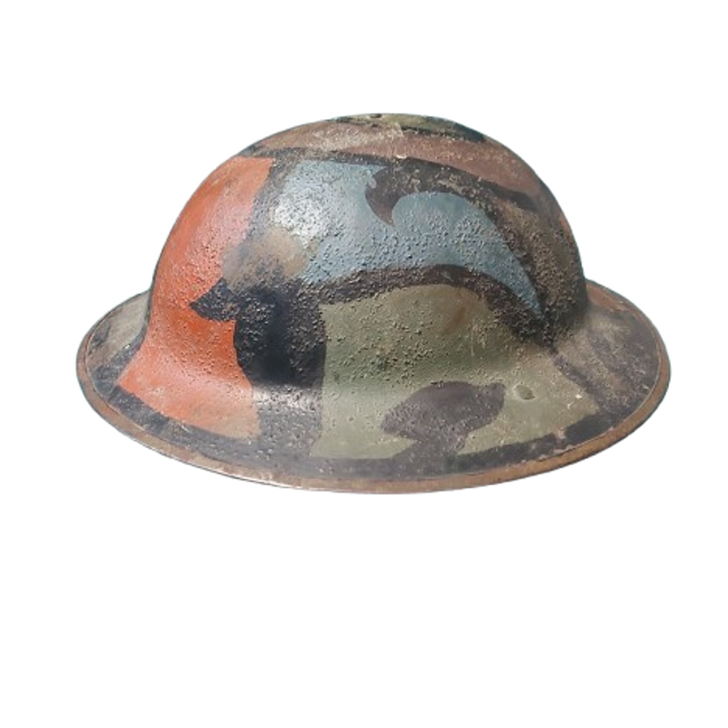 WW1 British BEF Camouflage Pattern Field Helmet Shell FS 52
