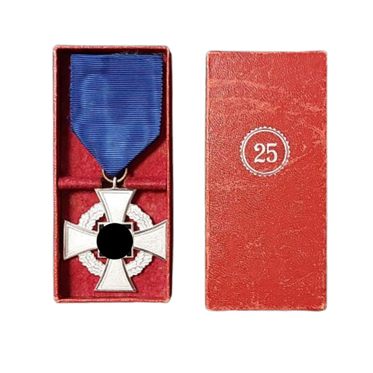 WW2 German NSDAP Cased 25 Year Faithful Service Medal