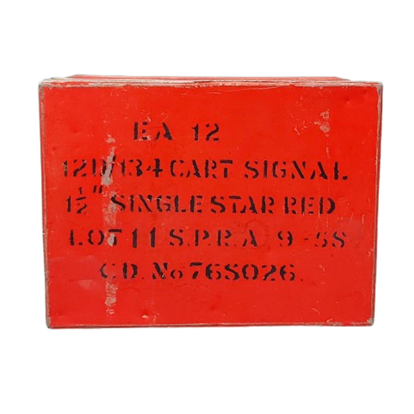 Post-WW2 Canadian Red Star 1 1/2 Inch Signal Flare Tin