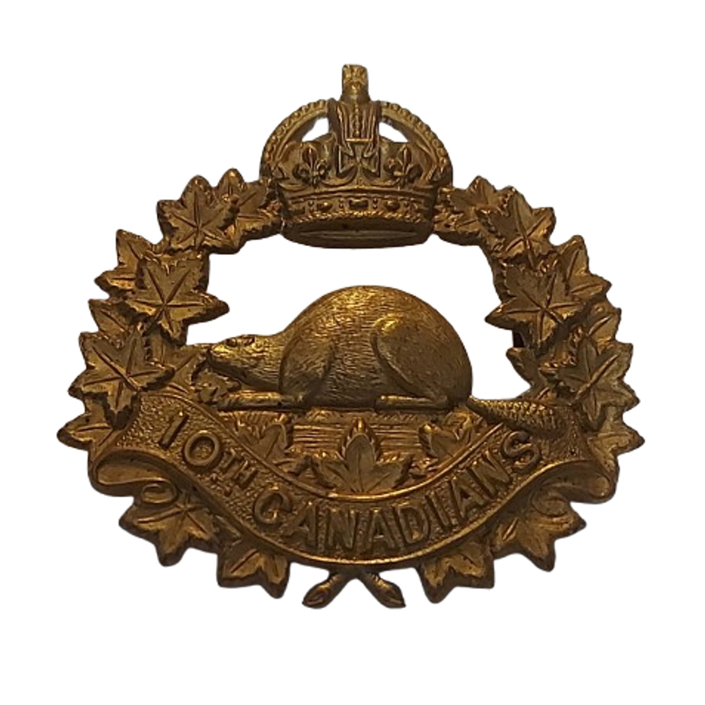 WW1 Canadian CEF 10th Battalion Cap Badge Hicks London