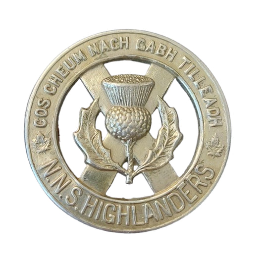 WW2 Canadian North Nova Scotia Highlanders Cap Badge