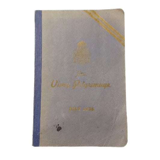 Pre-WW2 Canadian Legion The Vimy Pilgrimage July 1936 Book
