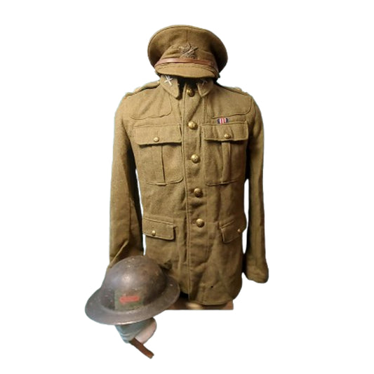 WW1 Canadian CEF 4th Canadian Machine Gun Battalion CMGB Officers Uniform Set