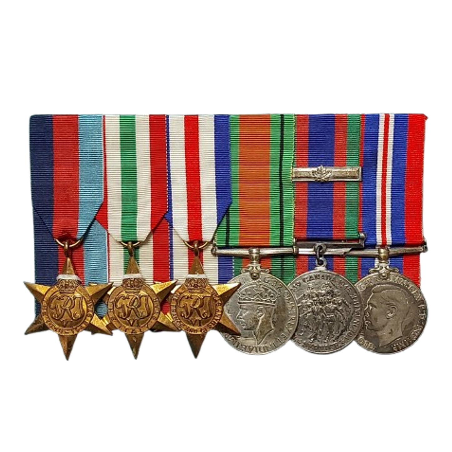 WW2 Canadian Overseas Service Medal Set