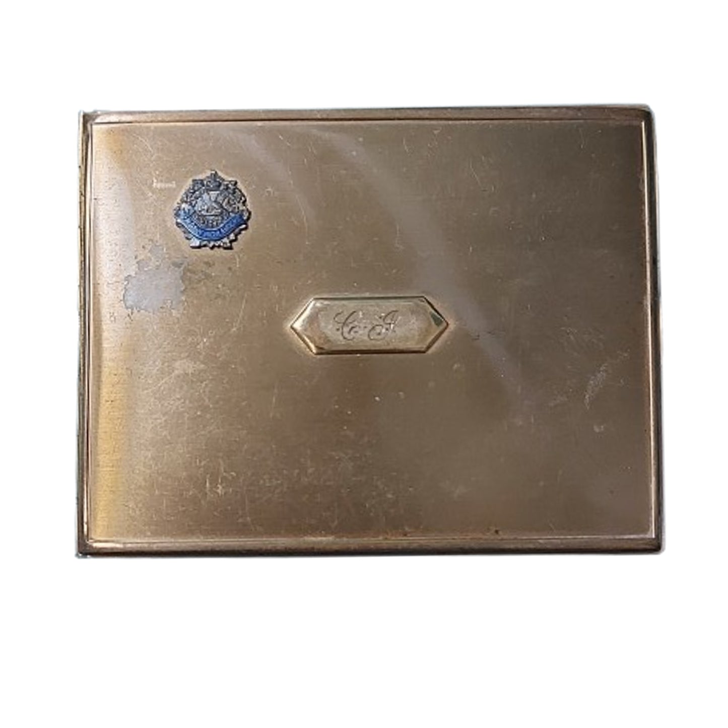 WW2 Canadian Calgary Highlanders Monogramed Cigarette Case