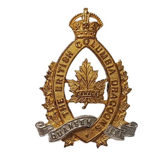Pre-WW2 Canadian The British Columbia Dragoons Officer's Cap Badge