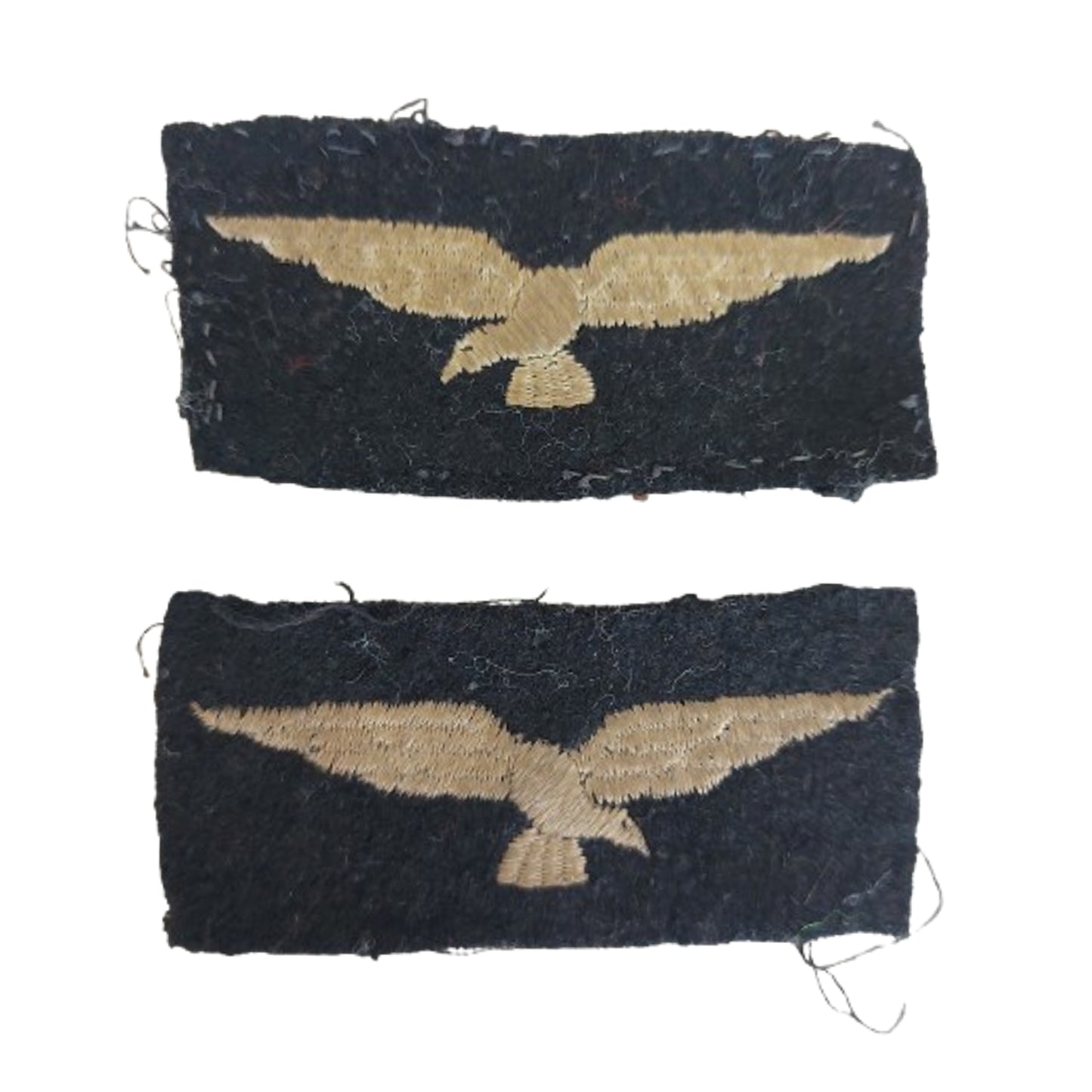 WW2 Canadian RCAF Albatross Cloth Shoulder Title Pair