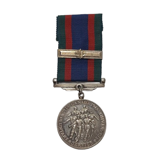 WW2 Canadian CVSM Canadian Volunteer Service Medal With Overseas Bar