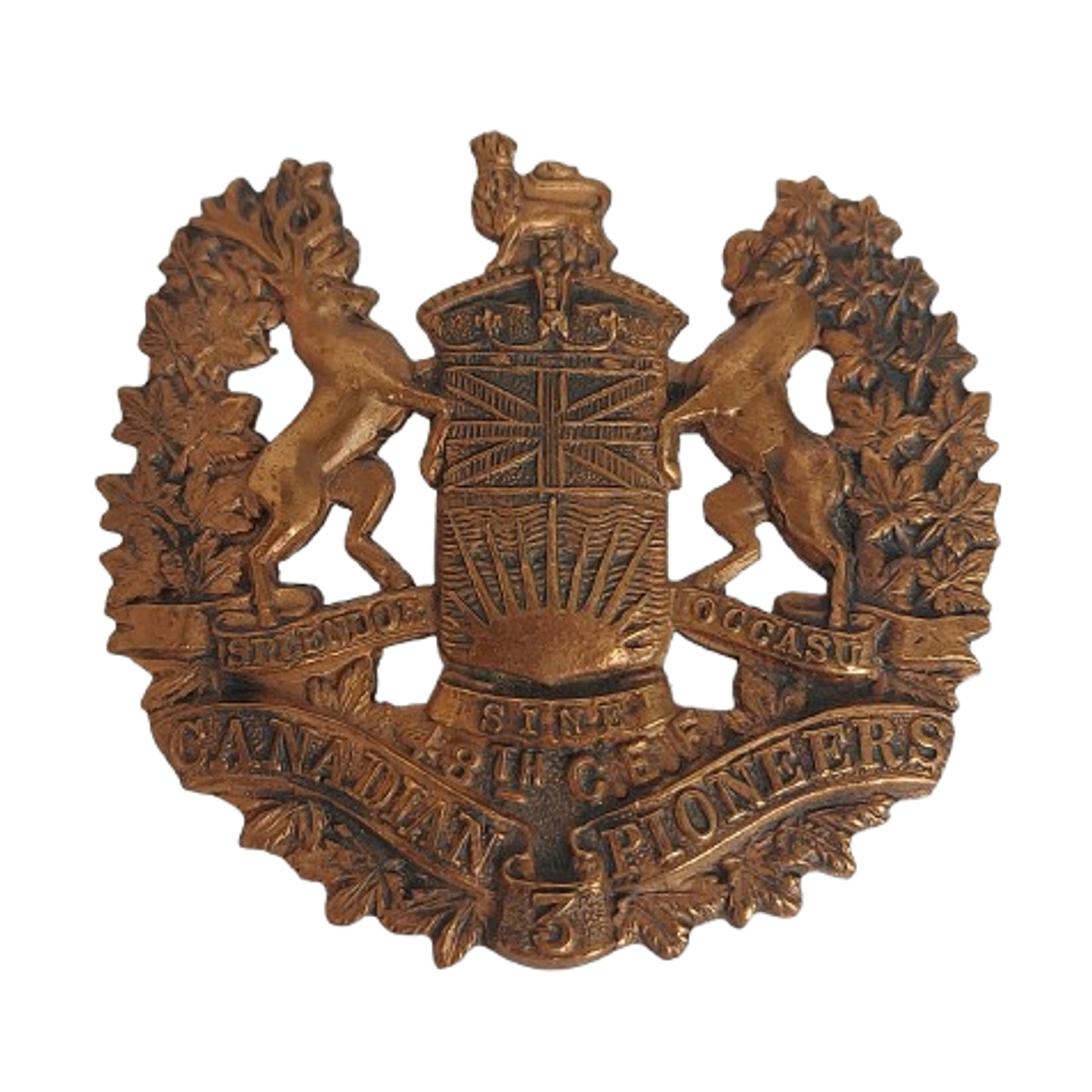 WW1 Canadian CEF 3rd Canadian Pioneers Cap Badge British Columbia