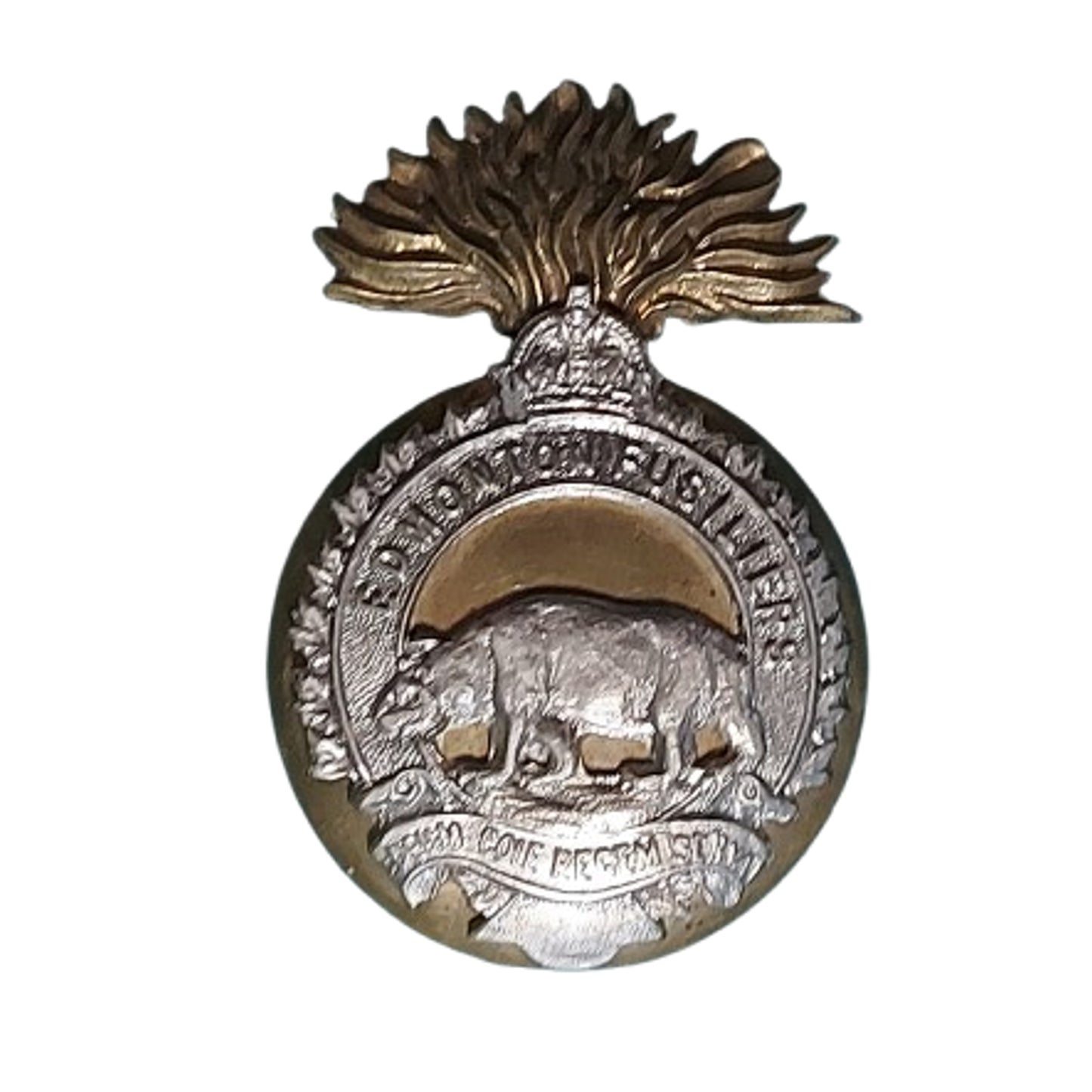 Pre-WW1 Canadian Militia Edmonton Fusiliers Cap Badge