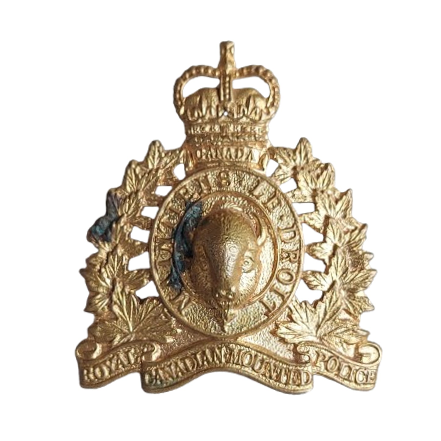 Post-WW2 Royal Canadian Mounted Police RCMP Cap Badge