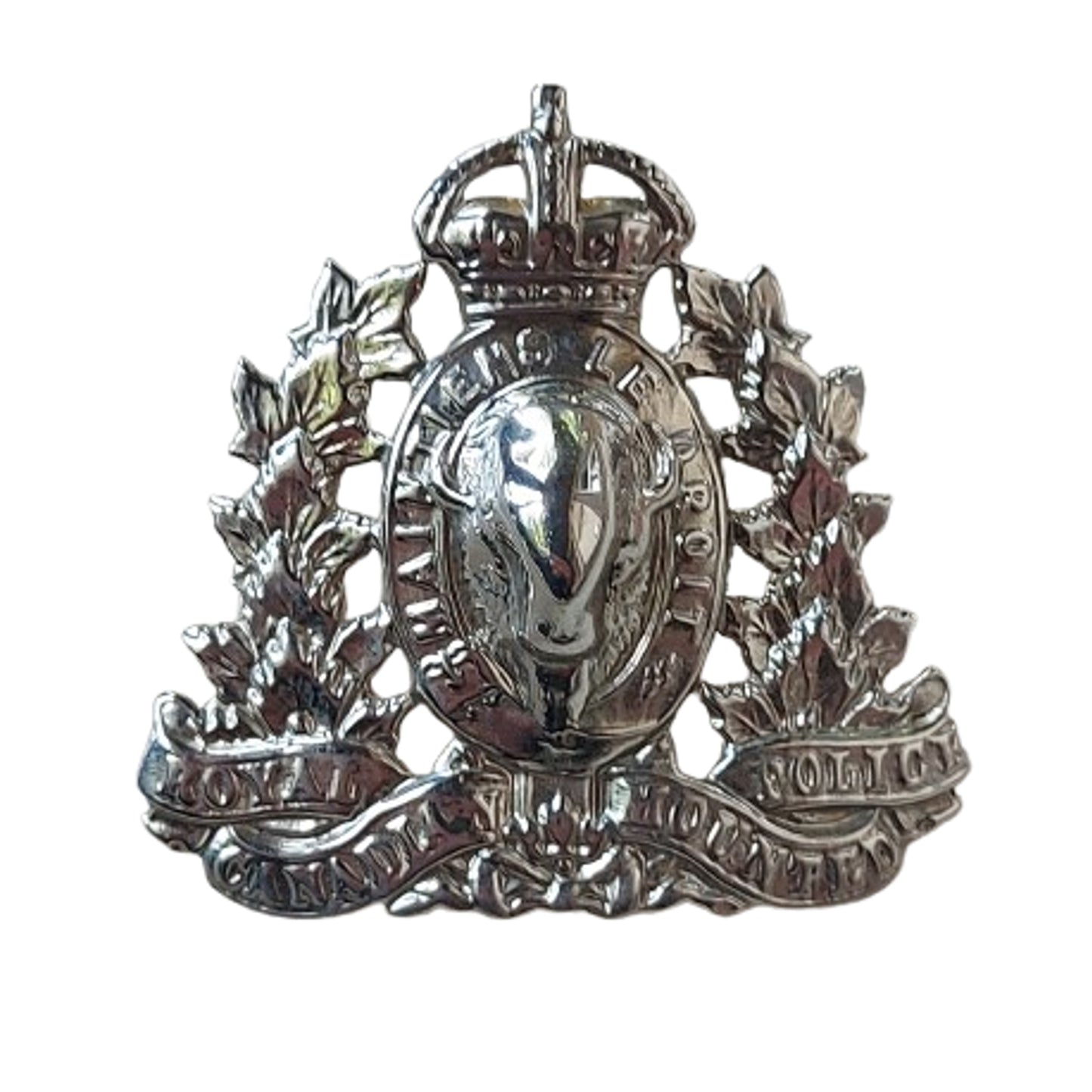 WW2 Royal Canadian Mounted Police RCMP Cap Badge #2