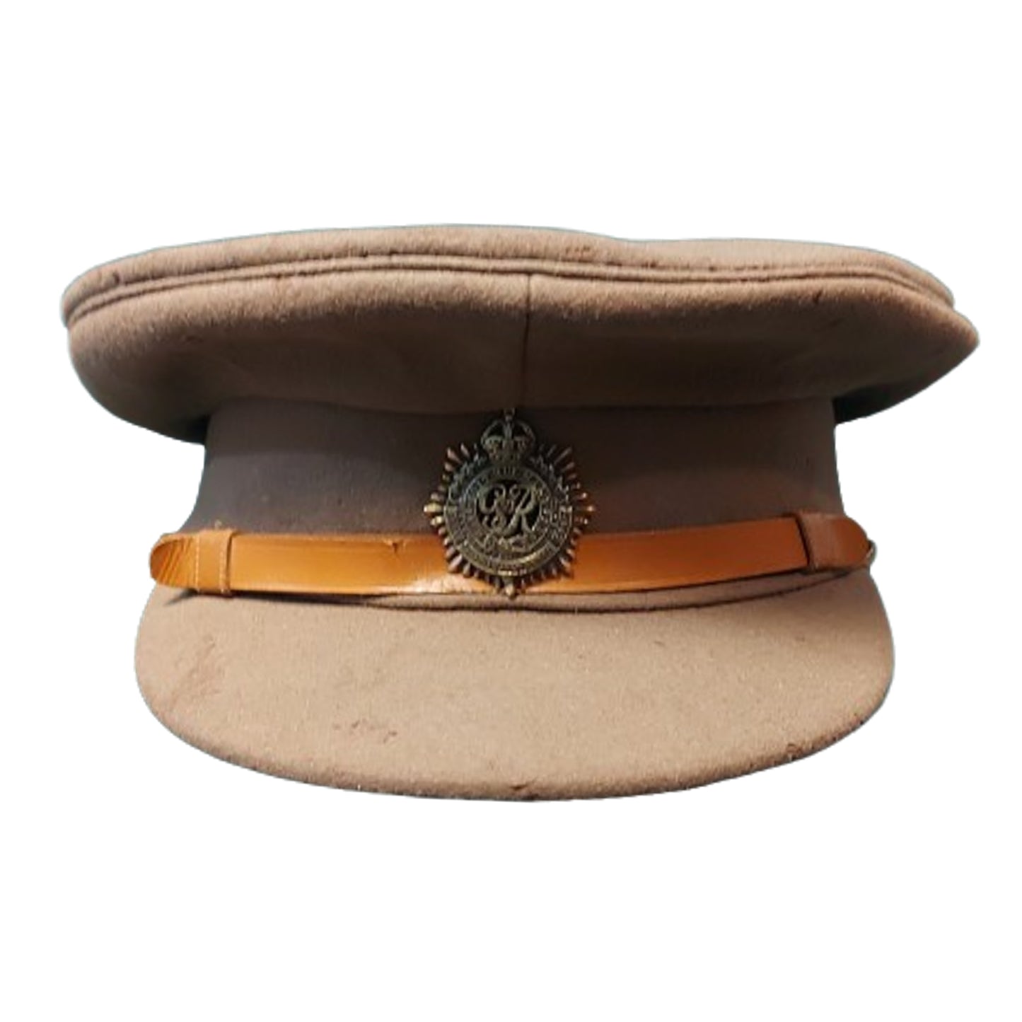 WW2 Canadian RCASC Royal Canadian Army Service Corps Officer's Visor Cap With Badge