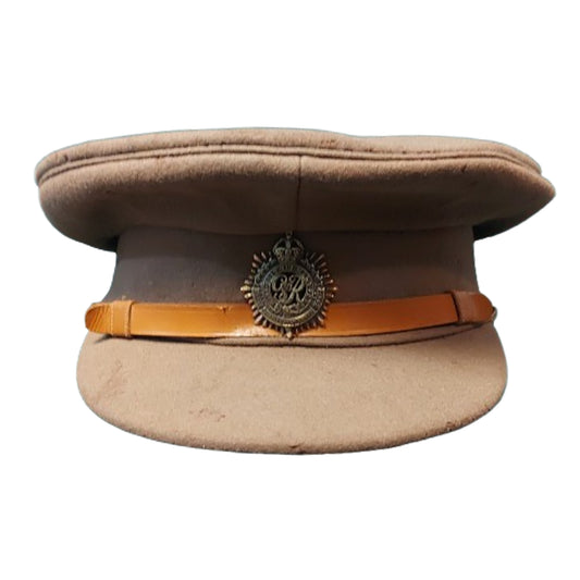 WW2 Canadian RCASC Royal Canadian Army Service Corps Officer's Visor Cap With Badge